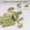 Set de Gua Sha y Rodillo de Jade para el Cuidado Diario de la Piel, Herramientas Gua Sha para Músculos de Cara, Cuello y Cuerpo
