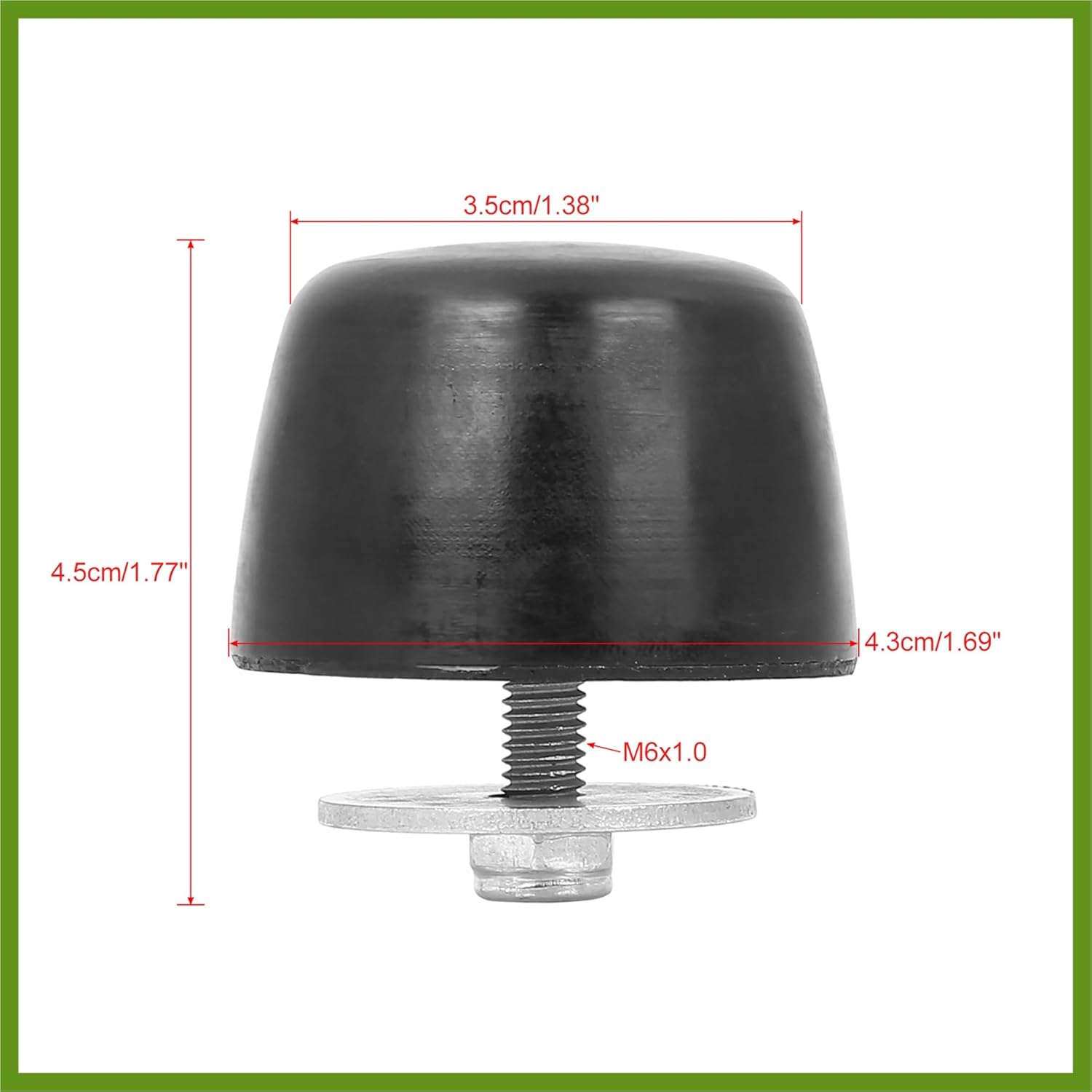 

2 Pcs Black Rubber Bumper Cushion Hood Bump Stop for Jeep Wrangler JK 2018 KJ71051BK Replace Parts Vehicle Components