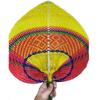 Bamboo Palm Leaf Fan Handmade Heart Shaped Fan Photography Props Hand-woven Fan  Outdoor Activities