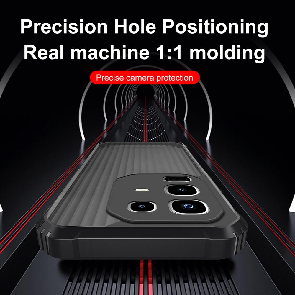 KEYSION Heavy Duty Shockproof Phone Case for Infinix Note 50 Pro 4G Silicone+PC Translucent Matte Cover for Infinix Note 50 4G