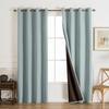 Solid Color Linen Texture Blackout Curtain with Black High Precision Thermal Insulated Sun Blocking Hotel Home Homestay Decor