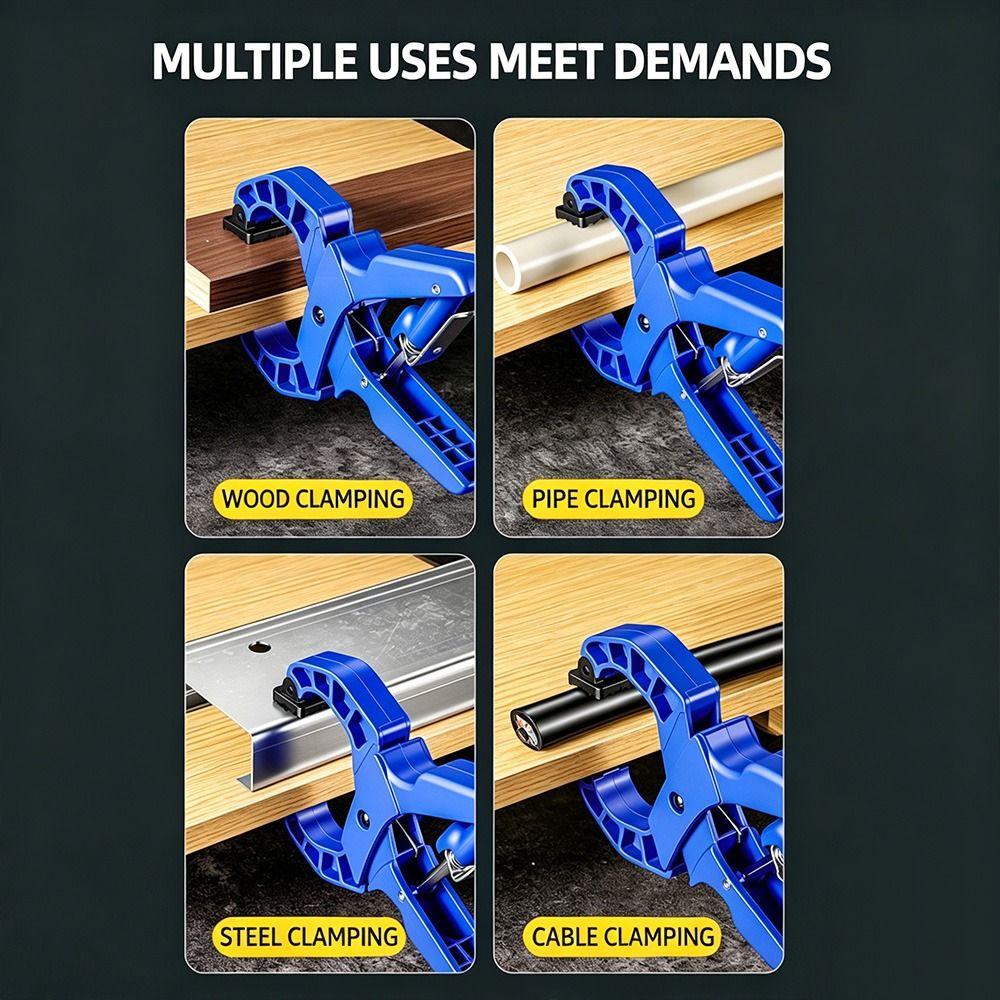 Plastic Heavy Duty Locking Pliers Non-slip Handle Woodworking Tool Quick Clamp Woodworking
