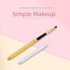 Przenośny srebrny pędzel do makijażu ust metalowy uchwyt kosmetyczny błyszczyk szminka pędzel do błyszczyka z osłoną ochronną Maquiagem 3 kolory