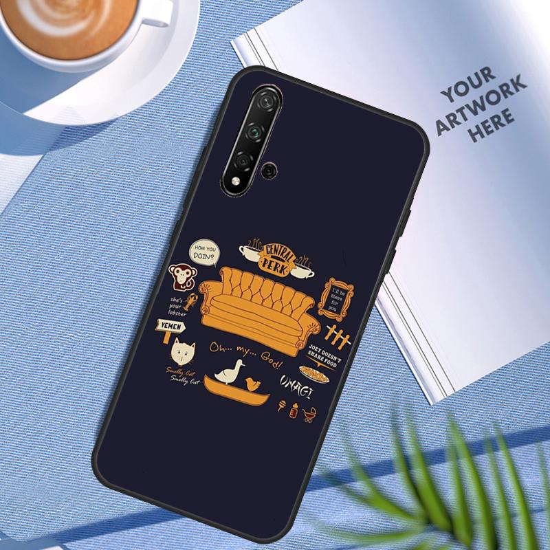 Friends TV For Huawei Nova 3i 7i 8i 11 12i 10 9 SE Y60 Y61 Y70 Y72 Y73 Y90 Y91 P20 P30 Pro P40 Lite Case