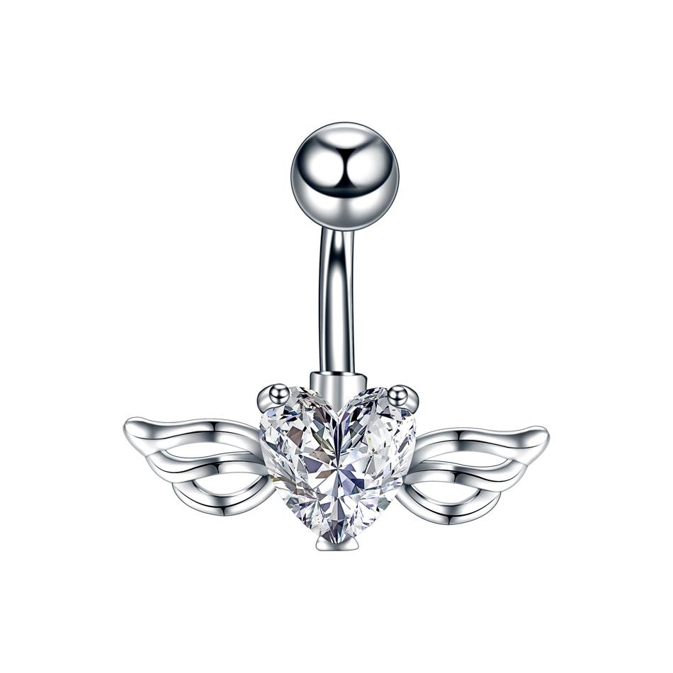 1Pc Surgical Steel Belly Button Ring Navel Nombril Piercing CZ Belly Ring Sexy Women Belly Piercing Body Jewelry Ombligo 14G