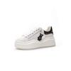 Women's 2026 autumn and winter new simple and versatile leather velvet warm muffin platform sports and leisure shoes