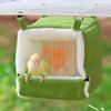 Pet Bird Parrot Cages with Heating Pad Warm Plush Hammock Hut Tent Bed Hanging Cave for Sleeping and Hatching Bird Accessories