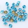 Large Round Colored Pointed Back Glass Rhinestones for DIY Phone Cases and Nail Art.