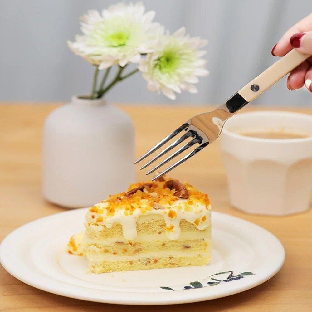 High-quality Dessert Spoon Kitchen Utensils Cutlery Set Portable Dessert Fork
