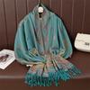 Paisley Pashmina Shawl Scarf Women Jacquard Cashew Printed Scarves Flowers Borders Female Tassel Blanket Wraps Ethnic Shawls