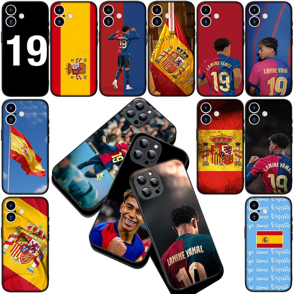 Soccer No 19 Spain Flag Football No19 Cover for OPPO A80 A40 A18 A16 A17 A15 A38 A78 A79 A54 A57 A58 A60 4G 5G Coque Phone Case