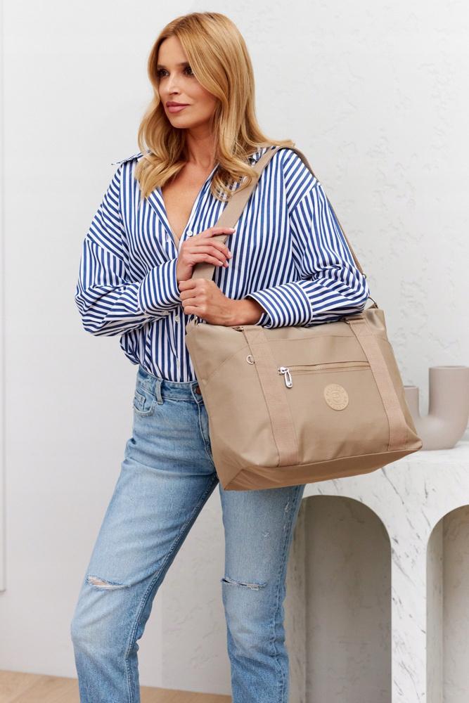 Großer Damen-Shopper aus Nylongewebe - Peterson