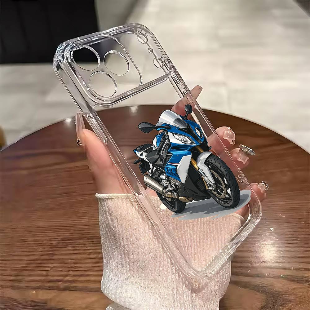 M-Motorcycles H-1000-rr Phone Case For iPhone 17 16 15 14 13 12 11 Mini Pro Max Plus Transparent Cover iPhone15pro