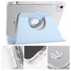 For iPad Air 11 (2025)/(2024) Case Rotating Stand Leather+Clear TPU Detachable Tablet Cover