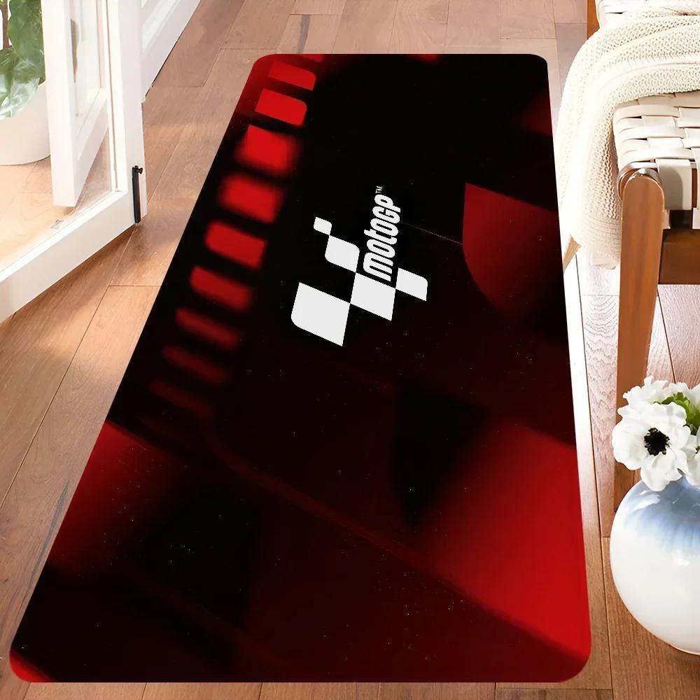 Moto GP Motorcycle Racing Rug Non Slip Hallway, Laundry & Balcony Carpet for Kids’ Room & Toilet Floor Decor