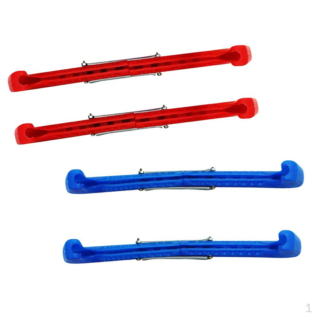 2 Pair Ice Skate Blade Guards for Hockey & Figure Skates - Adjustable
