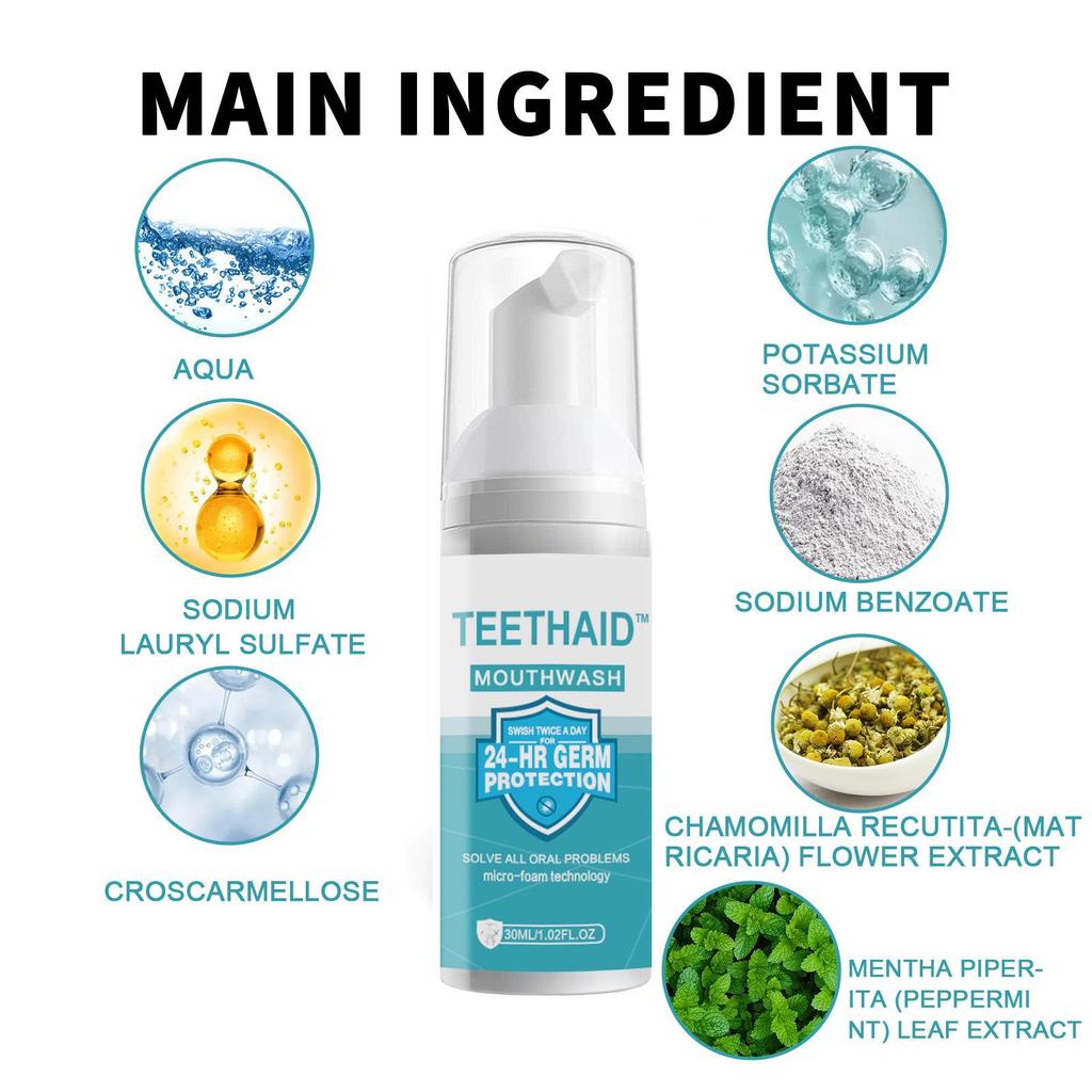 Teeth Whitening Cleansing Mousse Foam Toothpaste Remove Stains Plaque Improve Yellow Teeth Fresh Breath Oral Care