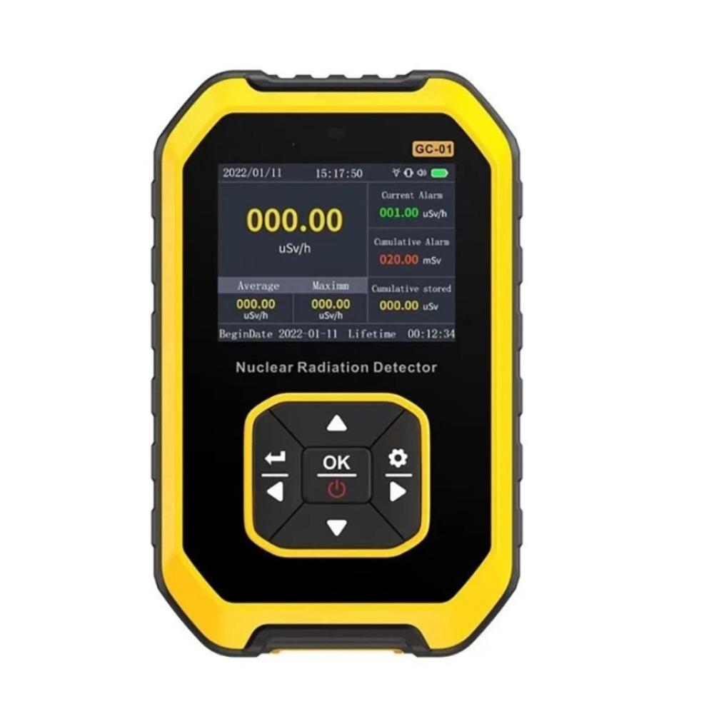 

High Sensitivity X-ray Radioactivity Tester LCD Display Portable Geiger Counter Daily Life жёлтый