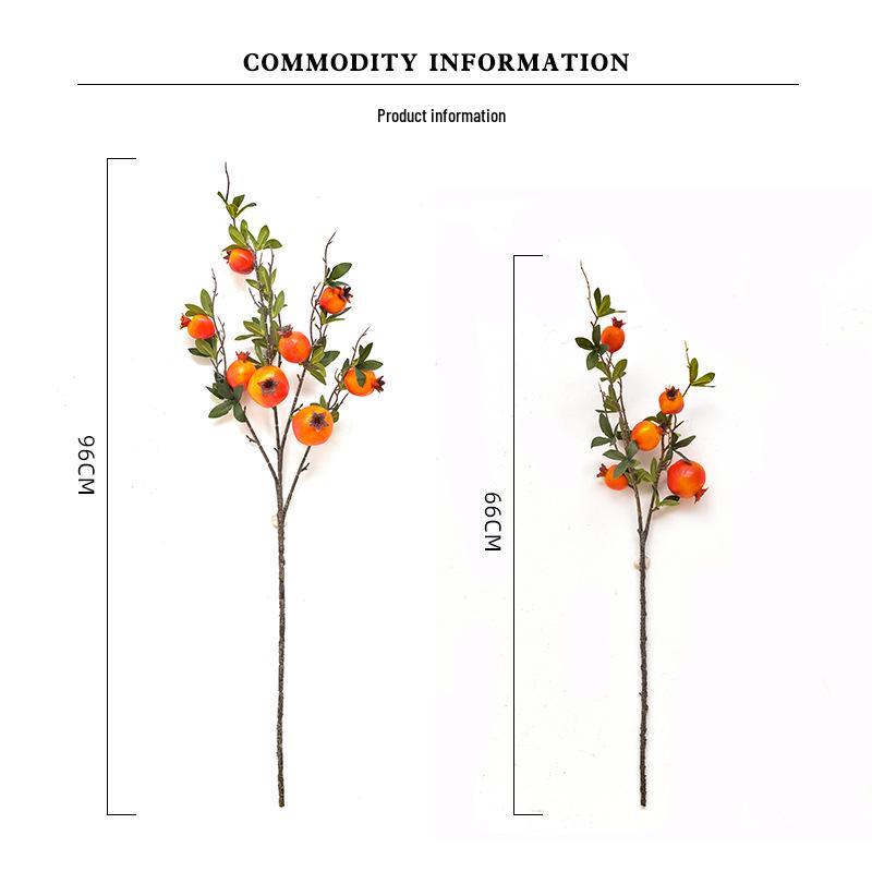 Floor-Standing Artificial Flower Branch Arrangement Vase for Living Room Entrance Decor