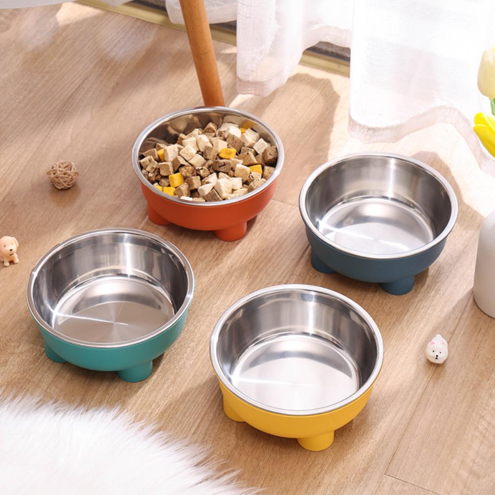 4PCS 4-Leg Stainless Steel Pet Bowls: Large Capacity Non-Skid Pet Dishes with Detachable Stands, Easy To Clean Dog & Cat Feeder