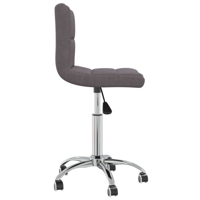 VidaXL Chaise pivotante de salle à manger, Taupe, Tissu