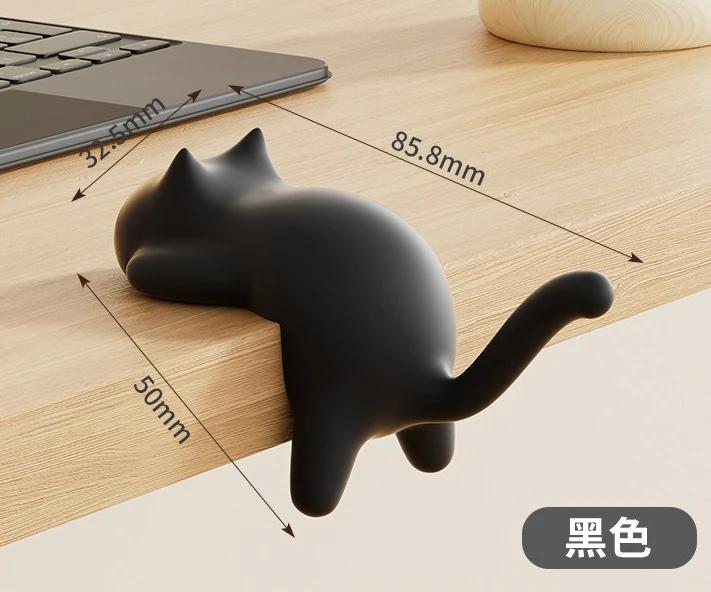 Creative Cat Desktop Hook Student Backpack Storage No Punching Decorative Hook Multi-purpose Hook Home Organization
