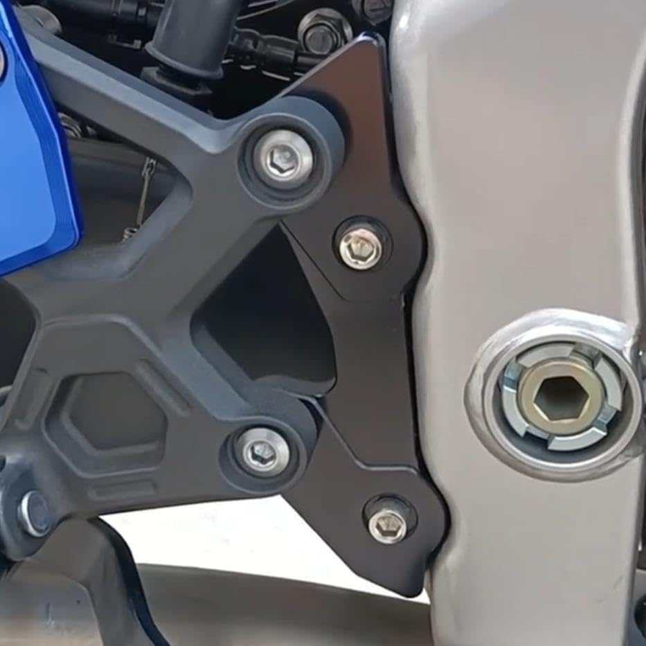 Motorcycle Step-Up Bracket for Kawasaki ZX-25R (2020-2023), ZX-4R, and ZX-4RR (2023+) (Gold)