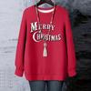 Ladies' Christmas Printed Round Neck Long Sleeved T-shirt Sweatshirt Top