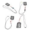 Silicone Retractable Beaded Lanyard with Transparent ID Holder Multi Purpose Badge Holder for Studen