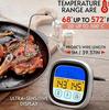 Mattermometer touch LCD-display, termometer kök kött digital grilltermometer.