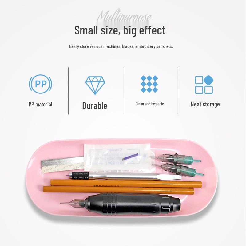 Oval Multi-Use Microblading & Nail Art Storage Tray