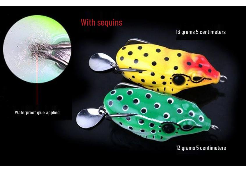 Schwimmende Froschköder Set: Weiche, Starke, Künstliche Froschköder mit Haken für Schwarzfisch