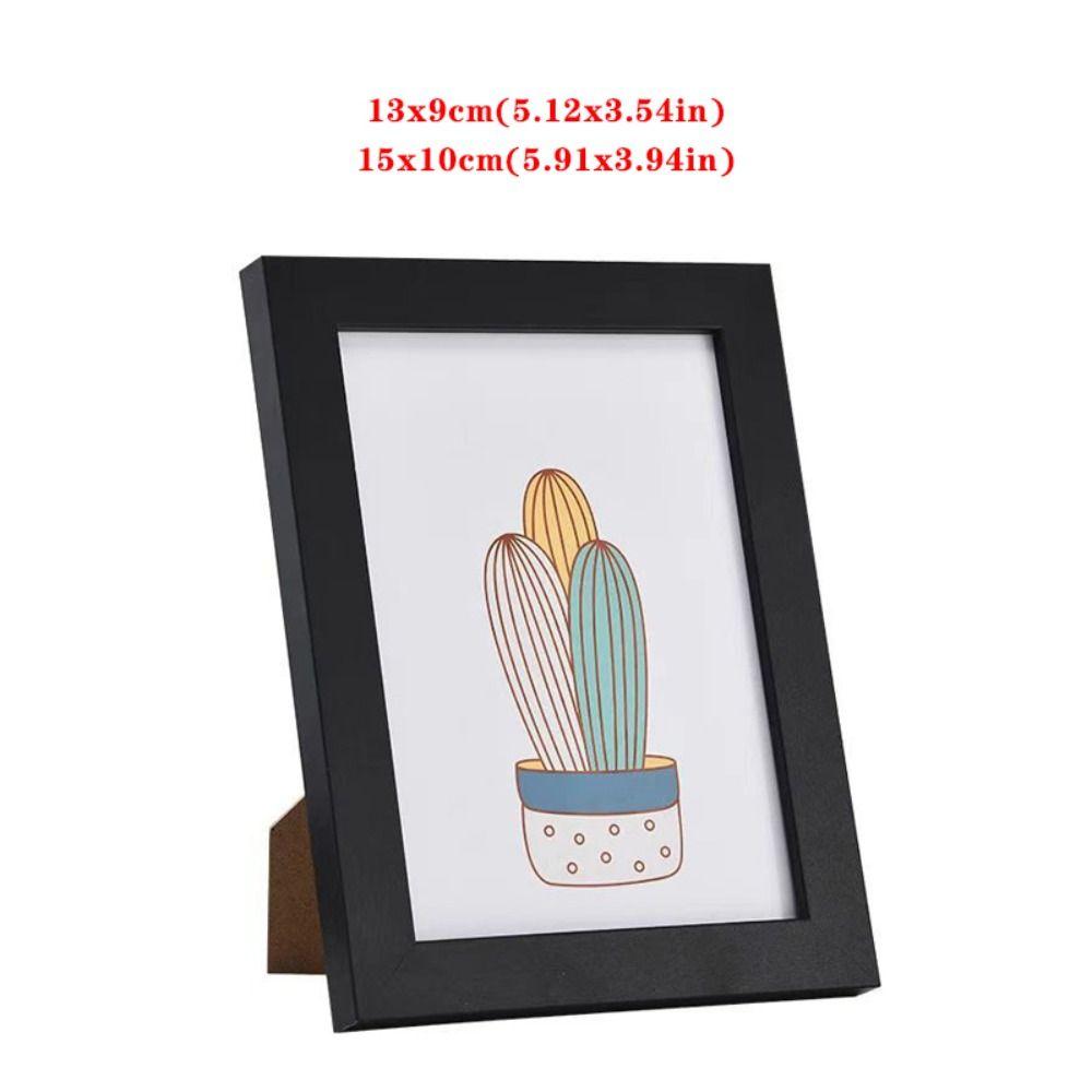 Handcraft Picture Frame Wooden Photo Display Frame Simple Photo Display Holder  Desktop Ornament