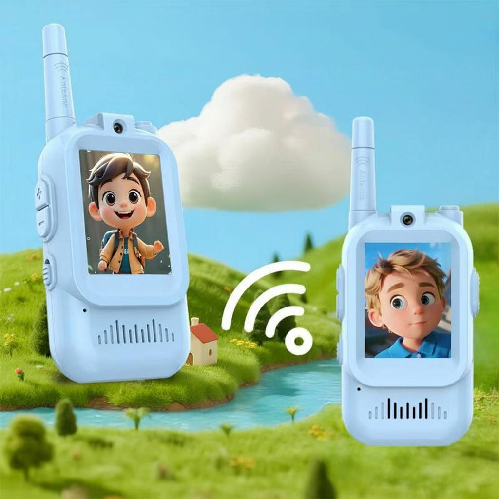 Children's Video Walkie Talkie, Cartoon Pager Gifts, HD Call Children's Toys Parent Child Toys