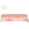 2Pcs Pink Rose Golden Birthday Party Tablecloths Rose Gold Sequin Plastic Table Cover, Pink Rose Gold Birthday Party Supplies Decorations for Girls