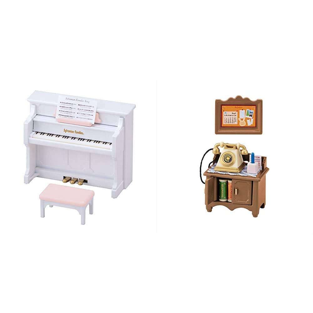 Sylvanian Families Furniture Piano Set C-301 Telephone Table C-501