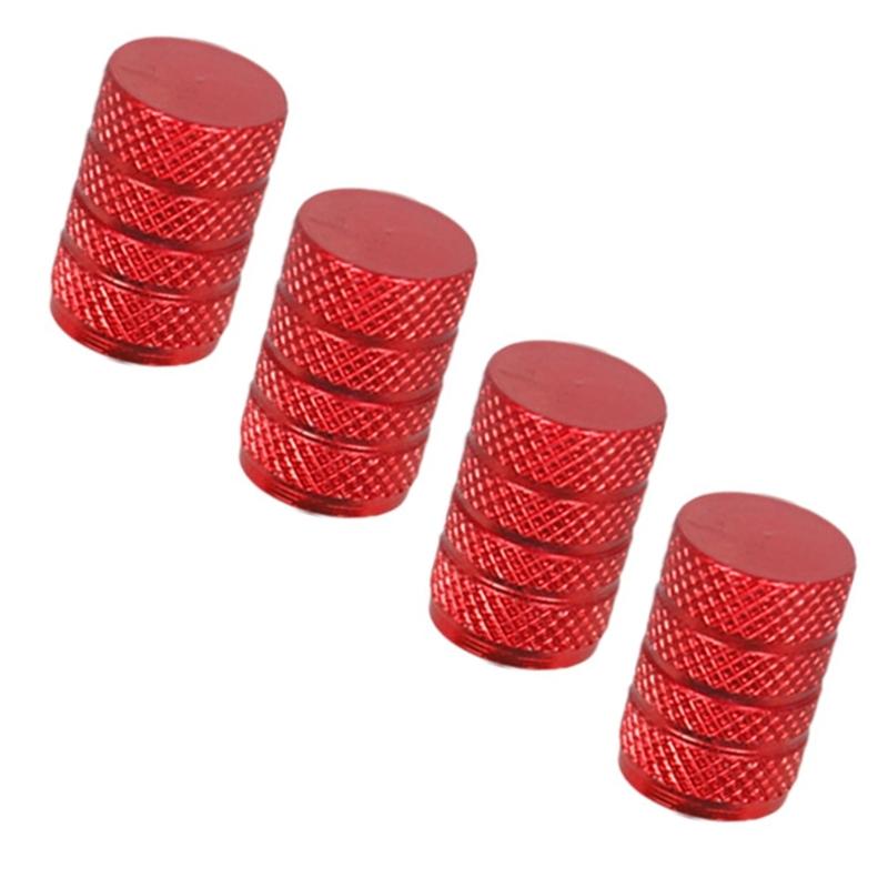 4PCS Aluminum Tire valves Stem Caps Corrosions Resistant Covers Aluminum Valves Caps Engineered Valves Stem Caps set X37F