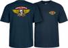 Powell Peralta WINGED RIPPER Tričko na skateboard MODRÉ Unisex Tričko