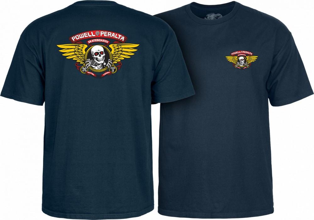 Powell Peralta WINGED RIPPER Skateboard T Shirt NAVY Unisex T-Shirt L