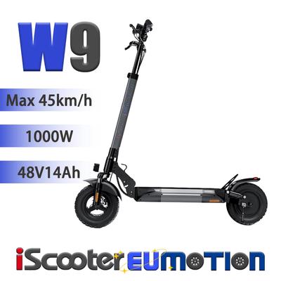 iScooter Ηλεκτρικό Πατίνι Εκτός Δρόμου W9 1000W, 48V14Ah, Μέγιστη Ταχύτητα 45km/h, Ελαστικά 10", 4 Ταχύτητες, Αναδιπλούμενος Σχεδιασμός, Πλήρης Ανάρτηση Ηλεκτρικό Πατίνι Δρόμου
