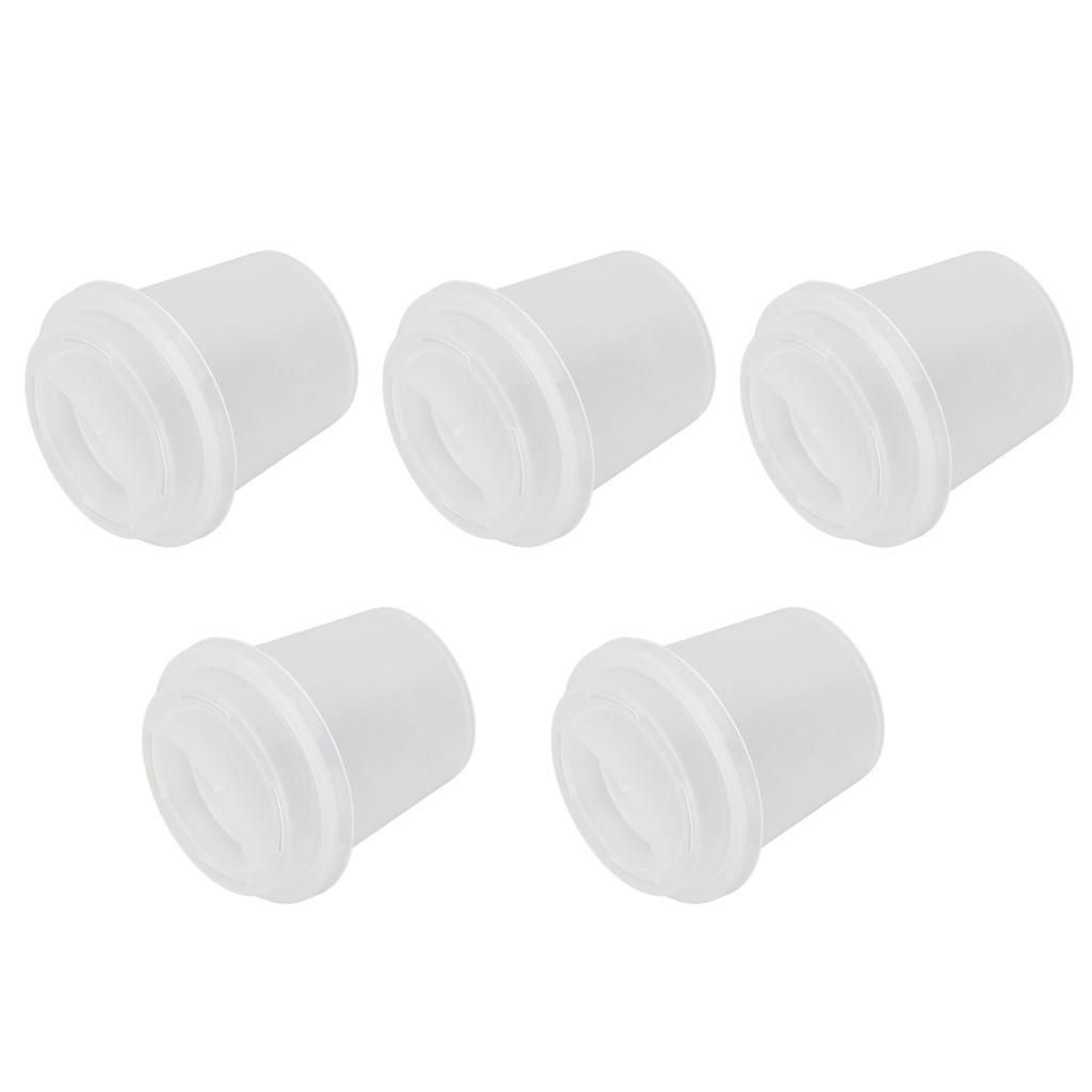 5 STÜCK Make-up Ei Aufbewahrungsbox Becherform Transparent Tragbar Beauty Ei Schwamm Organizer für Reisen