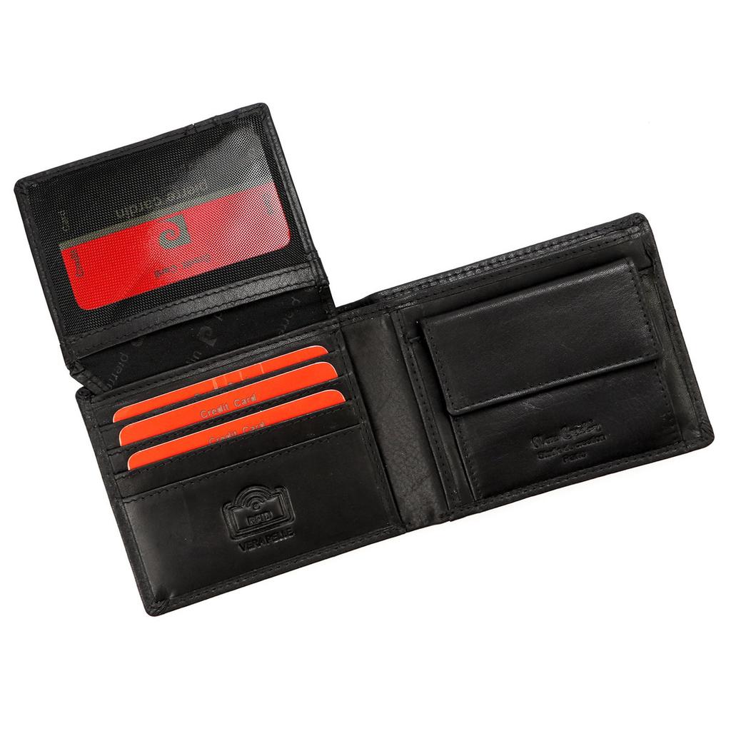 Skórzany Składany Męski Portfel Pierre Cardin RFID