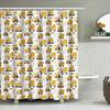 Construction Truck Shower Curtain Waterproof Farm Tractor Bathroom Decor Van Boys Room Modern Pattern Liner