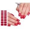 Gel Nail Polish Stickers Full Wraps Nail Stickers UV/LED-Lamp Required Cured Gel Nail Strips for Women Girls