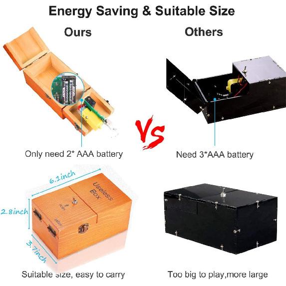 Бесполезная коробка Calary выключается сама по себе в коробке. Машина полностью собрана в коробке. (коричневый)