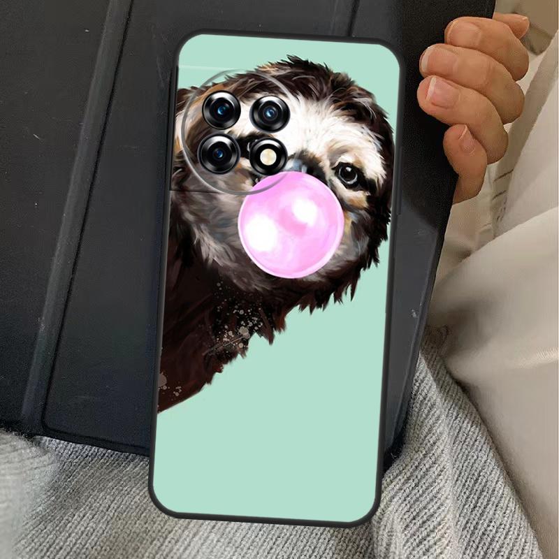 Funny Sloth Case For OnePlus 13R 12R 10R 13T 10T 8T 15 13 12 11 Nord CE 4 3 2 Lite N20 N30 Nord 5 Cover