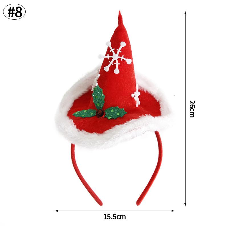 Christmas Hat Headband Christmas Glowing Headwear Party Decoration Luminous Xmas Tree Elk Hairpin Festival Party Small Gifts