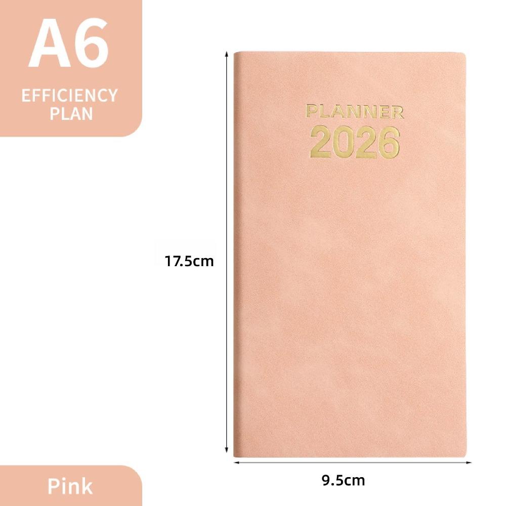 To Do List 2026 Agenda Book A6 English Notepad High Quality Pocket Diary Book  Students