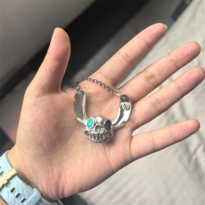 Lilo und Stitch Süßer Stern Charakter Halskette Anhänger Vielseitiger Stitch Anhänger