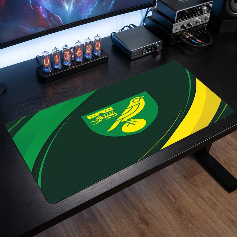 Norwich City Football Print Large Mouse Pad, Anti-Slip Extended Gaming Desk Mat for Office Home